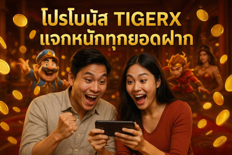 โปรโบนัส TIGERX แจกหนักทุกยอดฝาก